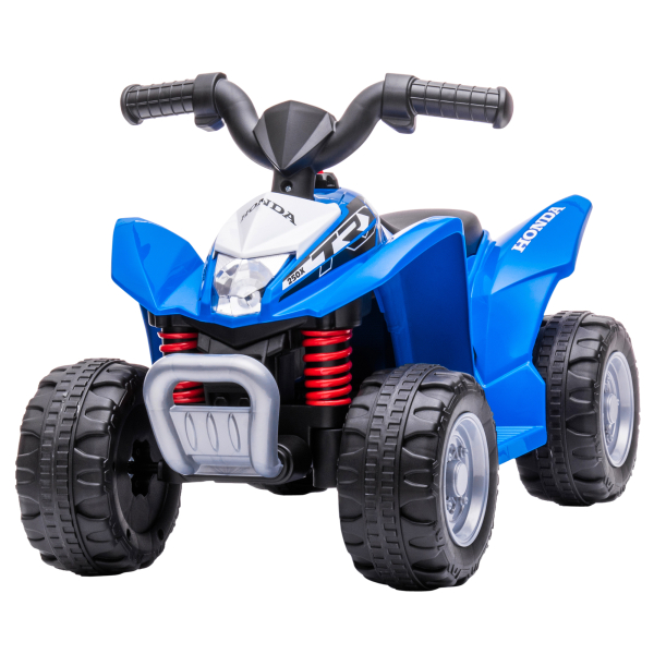 AIYAPLAY Quadriciclo Elétrico HONDA para Crianças de 18-36 Meses Quadriciclo Elétrico Infantil a Bateria 6V com Faróis LED Buzina Velocidade de 2,8km/h e Avance 65,5x35,5x43,5cm Azul
