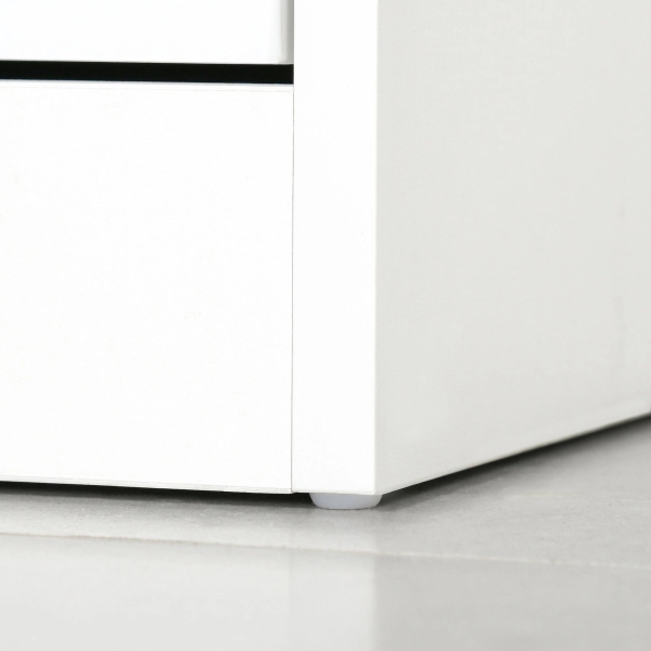 HOMCOM Móvel Sapateira de 4 Portas Estreita com Prateleiras Ajustáveis e Removíveis Capacidade de 16 Pares para Corredor Entrada 98x24x83cm Branco - Image 8
