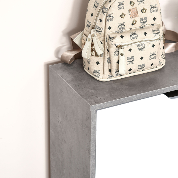 HOMCOM Sapateira Moderna com 2 Prateleiras Abatíveis para 8 Pares de Sapatos Sapateira Estreita 62,5x26x81 cm Cinza - Image 8