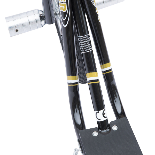 HOMCOM Trotinete para Crianças acima de 5 anos Scooter de 2 Rodas Grandes Insufláveis de 16 Polegadas com Freios e Guidão Ajustável em Altura 143x58x92-100cm Preto - Image 4
