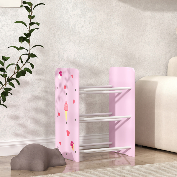 AIYAPLAY Estante para Brinquedos com 6 Caixas de Tecido não Tecido Amovíveis Organizador de Brinquedos para 43x30x60 cm Rosa - Image 8