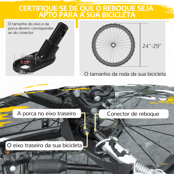 HOMCOM Reboque de Bicicleta para Crianças acima de 18 Meses Reboque de Bicicleta com 2 Lugares com Cinto de Segurança Espaço de Armazenamento e Sistema de Amortecimento 140x88x90 cm Vermelho - Image 8