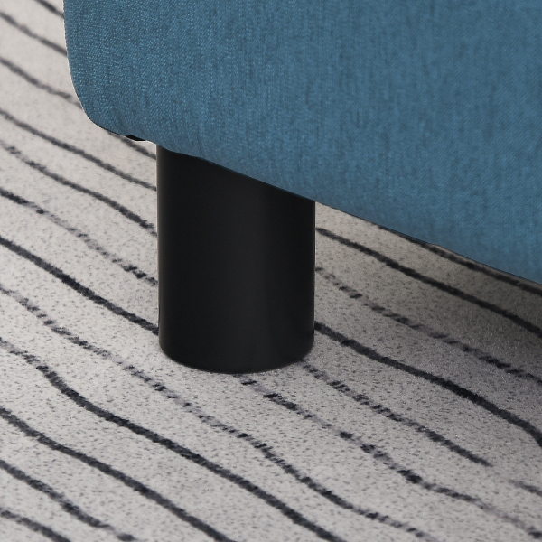 HOMCOM Apoio para os Pés de Sala de Estar Banco Retangular com Estrutura de Madeira para Sala de Estar 40x30x24 cm  Azul Escuro - Image 8