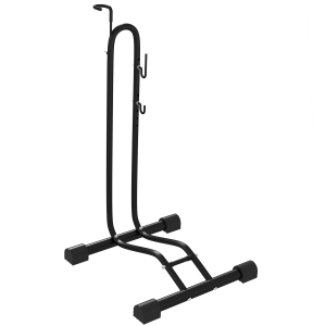 SPORTNOW Estacionamento de Bicicletas Vertical e Horizontal com Ganchos Ajustáveis para Bicicletas de 6 a 28 Polegadas e 700 C