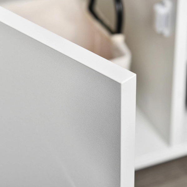 HOMCOM Móvel de TV para Televisores de até 60” Móvel de Sala de Estar Moderno com Armário 3 Compartimentos 120x40x55cm Branco - Image 9