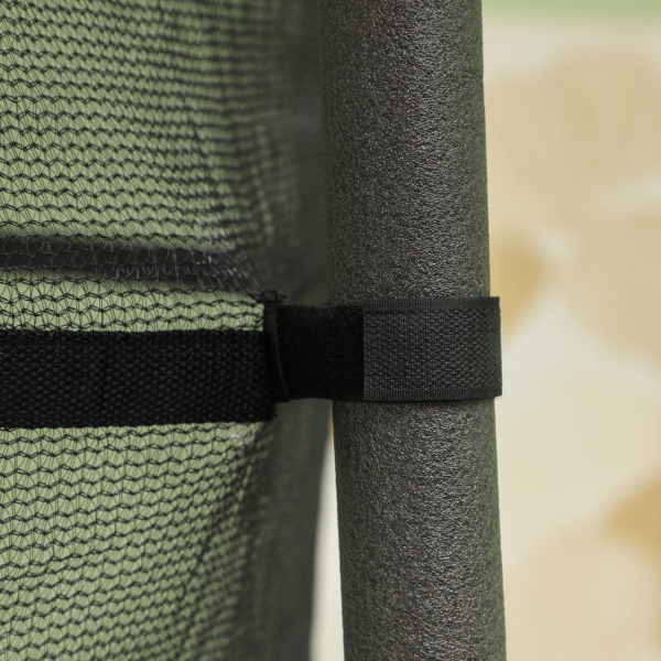 HOMCOM Trampolim para Crianças com Rede de Segurança e Estrutura de Aço para Interiores e Exteriores Carga 50 kg Ø163x190 cm Preto - Image 9