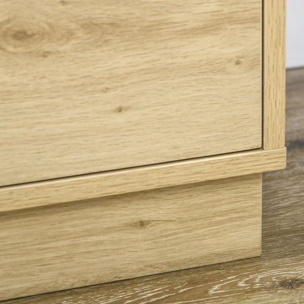 HOMCOM Cómoda com 3 Gavetas de Vime Cómoda de Madeira para Dormitório Sala de Estar Estilo Boêmio 60x38x69 cm Madeira - Image 9