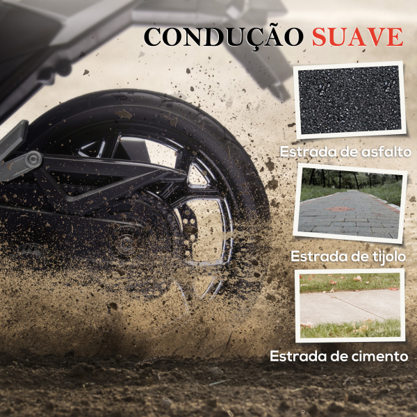 AIYAPLAY Moto Elétrica para Crianças de 3-6 Anos com Licença Honda com USB MP3 Luz LED e Velocidade 3 km/h Carga 30 kg Vermelho - Image 7
