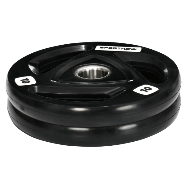 SPORTNOW Conjunto de 2 Discos de Pesos Olimpicos 10kg Ferro Fundido Placas de Peso com Orifício de 5cm Ø32x4cm Preto - Image 8