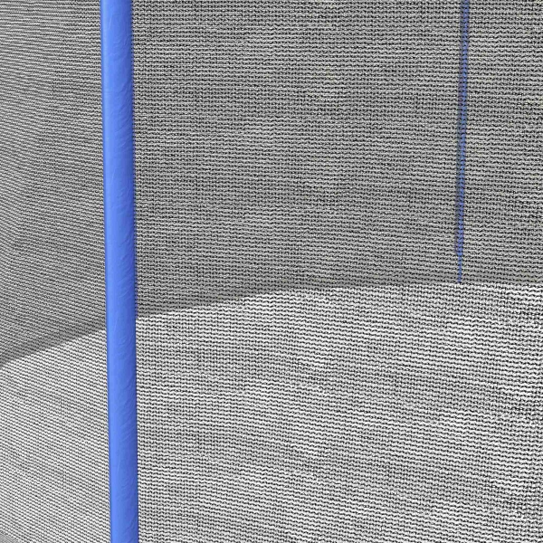 SPORTNOW Rede de Segurança para Trampolim Ø244 cm Rede de Substituição de Trampolins com Fecho de Correr para 6 Postes Azul - Image 9