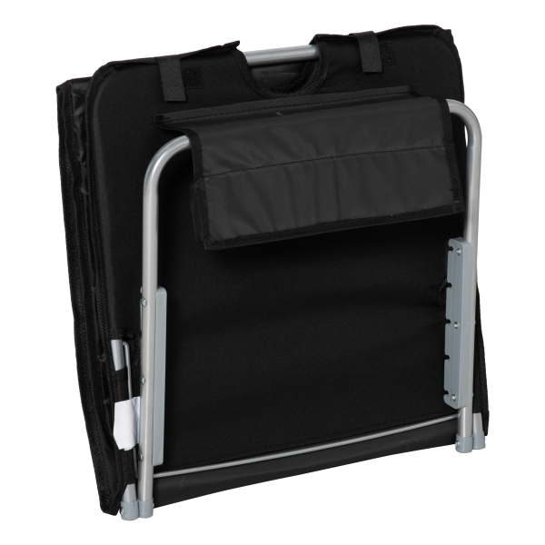 Outsunny Conjunto de 2 Esteiras de Praia com Encosto Reclinável em 5 Níveis Bolsa de Transporte e Apoio de Cabeça 48x134x33-43 cm Preto - Image 8