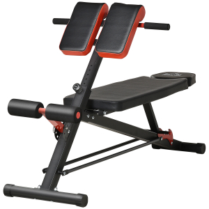 HOMCOM Banco de halteres inclinavel com 4 níveis de altura ajustável multifuncional para treinamento completo 64x146x73,5-85cm