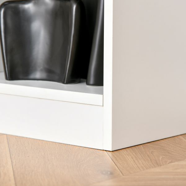 HOMCOM Estante para Livros com 8 Compartimentos Estante de Exposição Estilo Moderno para Sala de Estar Dormitório Escritório 97,5x30x100cm Branco - Image 8