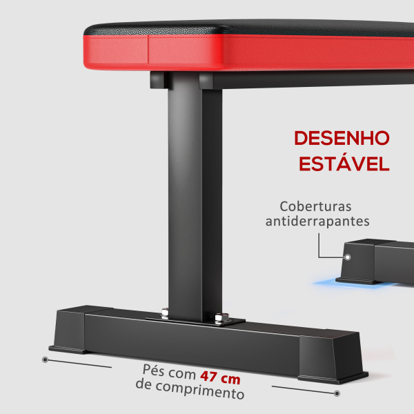 SPORTNOW Banco de Musculação Banco de Abdominais para Treino de Corpo Completo e Casa Ginásio 106x26x48 cm Preto - Image 6