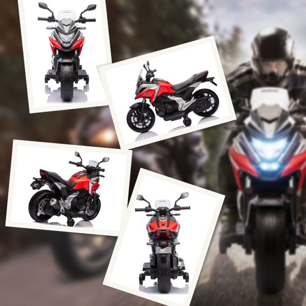 AIYAPLAY Moto Elétrica para Crianças de 3-6 Anos com Licença Honda com USB MP3 Luz LED e Velocidade 3 km/h Carga 30 kg Vermelho - Image 9