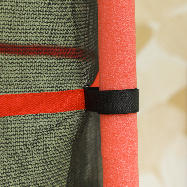 HOMCOM Trampolim para Crianças com Rede de Segurança e Estrutura de Aço para Interiores e Exteriores Carga 50 kg Ø163x190 cm Vermelho - Image 9