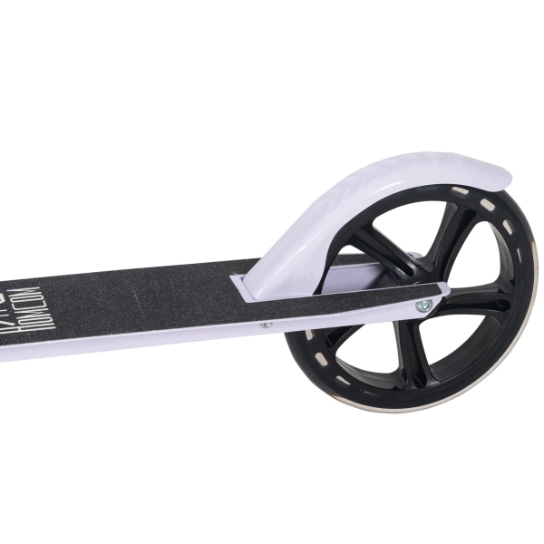HOMCOM Trotinete Dobrável para Crianças de 7 a 14 Anos Trotinete Infantil com Guiador Ajustável em 4 Níveis e Travão 88x37x75-100cm Branco - Image 8