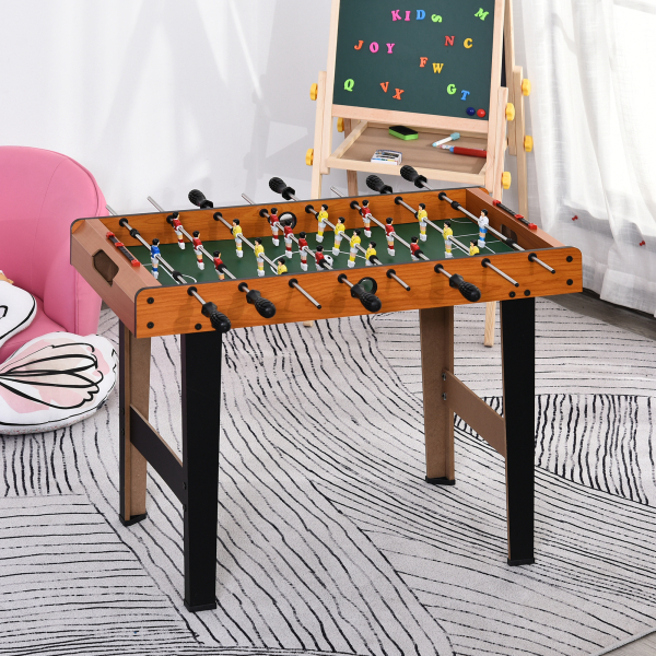 HOMCOM Mesa de matraquilhos com 22 jogadores incluídos 84,5x40x61,2 cm Cor Madeira e Preto - Image 2