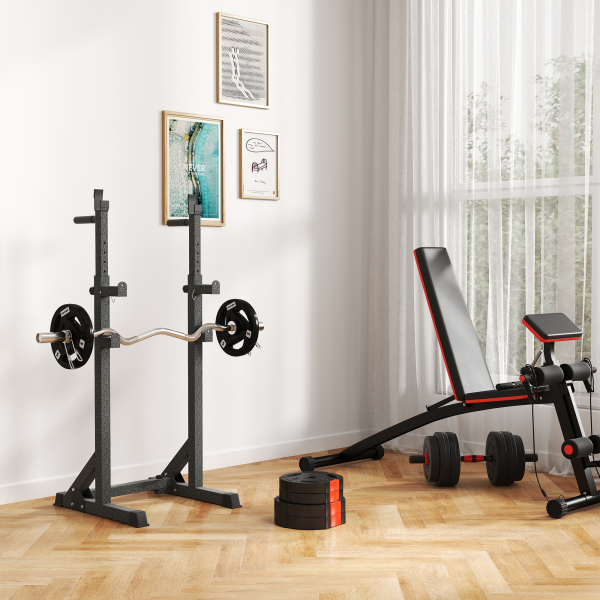 SPORTNOW Conjunto de Discos de Pesos de 4 Peças 2x5 kg e 2x2,5 kg com Orifícios de 2,5 cm para Treino Fitness Preto - Image 8