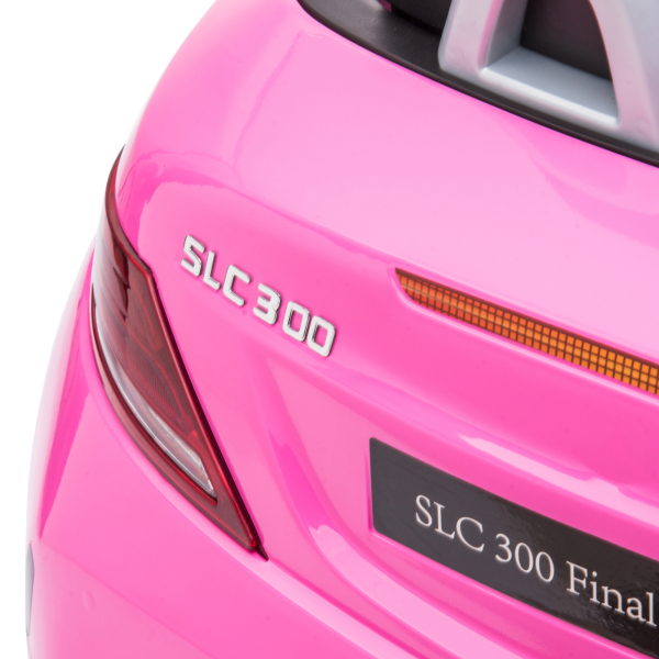 AIYAPLAY Carro Elétrico Mercedes SLC 300 12V para Crianças de 3-6 Anos com Controlo Remoto Faróis LED Buzina Música TF USB e Abertura da Porta 3-5km/h 107x62,5x44cm Rosa - Image 8