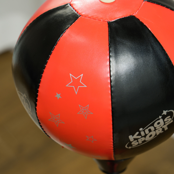 AIYAPLAY Punching Ball para Crianças Kit de Boxe para Crianças com Luvas de Boxe Altura Ajustável 68-102 cm e Base Preenchível Vermelho - Image 8