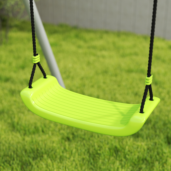 AIYAPLAY Baloiços para Crianças 4 em 1 Baloiços Jardim Exterior com Baloiço Planador Baliza de Futbol e Aro de Basquetebol Verde - Image 9