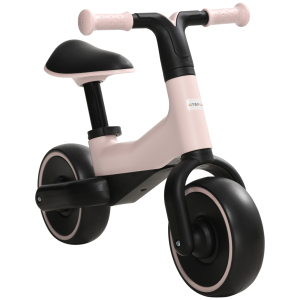 AIYAPLAY Bicicleta sem Pedais para Crianças acima de 18 Meses com Assento Ajustável em 30-36,5 cm Rodas de Ø19 cm 66,5x34x46,5 cm Rosa