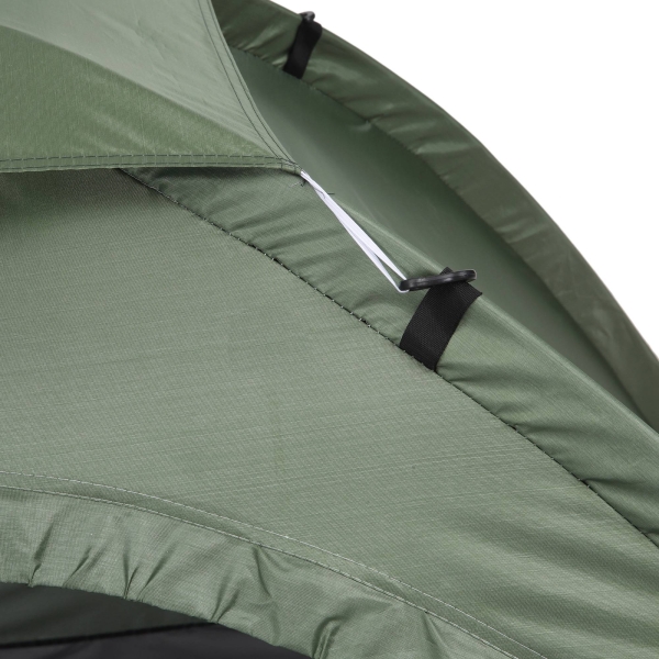 Outsunny Tenda de Campismo 2 Pessoas Dobrável com 2 Janelas de Malha Bolso Interior Bolsa de Transporte 206x152x110 cm Verde - Image 8