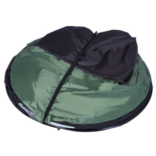Outsunny Tenda de Campismo Pop-Up para 2 Pessoas Tenda de Campismo com Bolsa de Armazenamento Portátil 250x150x100 Verde e Preto - Image 5