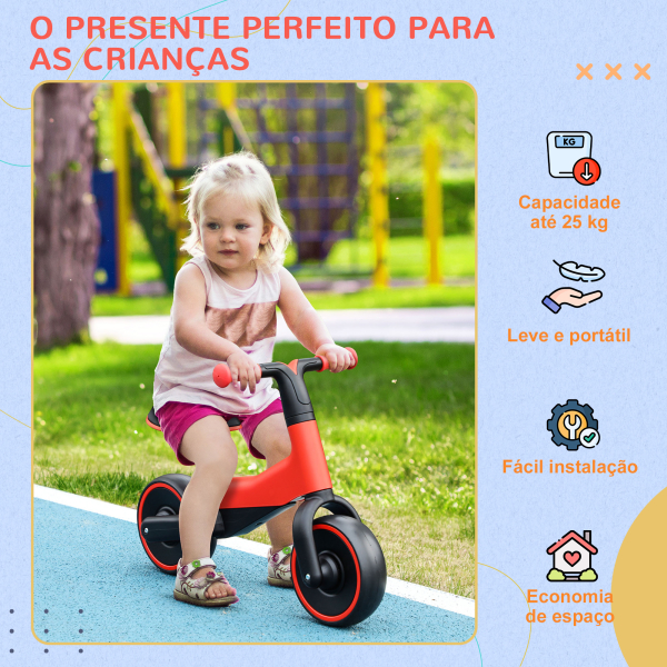AIYAPLAY Bicicleta sem Pedais para Crianças acima de 18 Meses com Assento Ajustável em 30-36,5 cm Rodas de Ø19 cm 66,5x34x46,5 cm Vermelha - Image 7