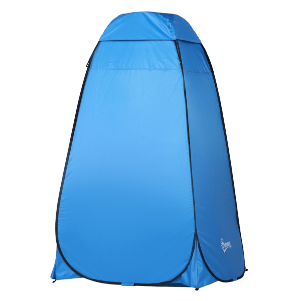 Outsunny Tenda de acampamento multifuncional leve dobrável e estável à prova d'água com sistema POP-UP 120x120x190 cm Azul