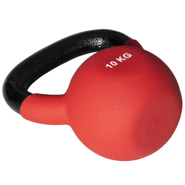 HOMCOM Kettlebell de 10 kg de Ferro Fundido Peso Russo com Revestimento de Neoprene para Treinamento de Força 18x11x20cm Vermelho - Image 8
