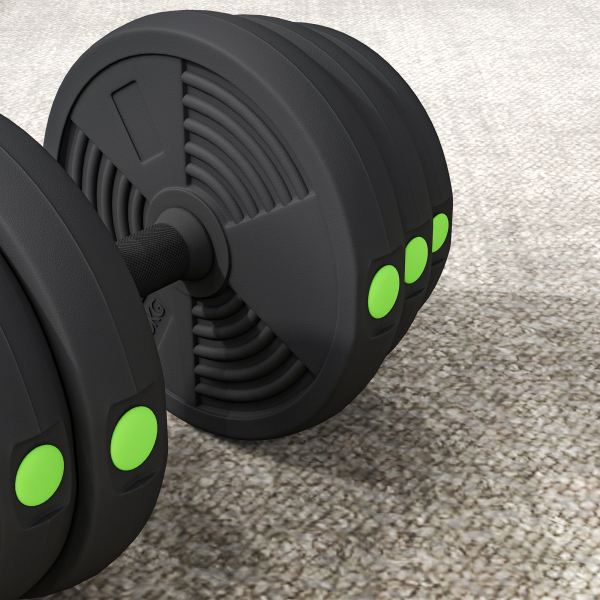 SPORTNOW Kit de Halteres 30 kg 2 em 1 Jogo de Pesos com Barra de Pesos Pega Antiderrapante para Treino de Força  Preto e Verde - Image 6
