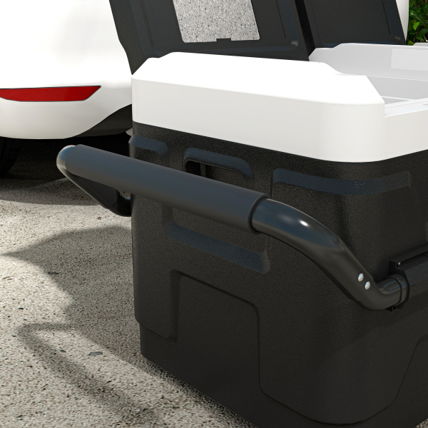 HOMCOM Geleira Portátil 40L com Dupla Zona Refrigeradora para Carro -20℃-20℃ 12 / 24V DC e 100-240V AC com Luz LED 80x47,5x46,6 cm Preto - Image 9