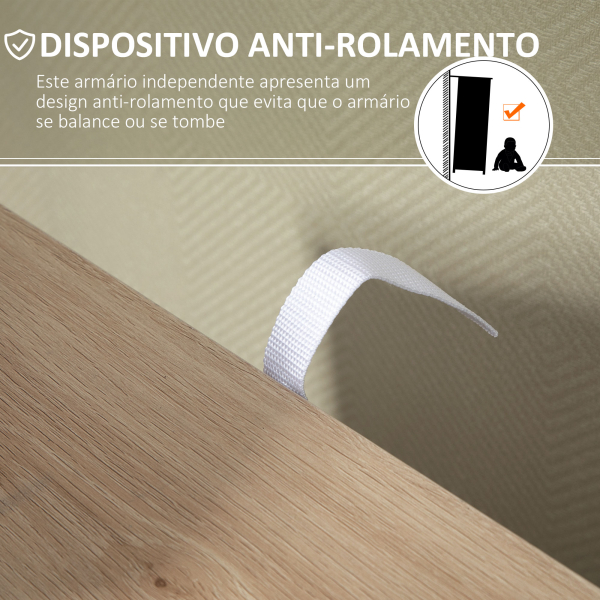 HOMCOM Armário de Sala de Estar Aparador Auxiliar com 4 Gavetas 1 Armário e Prateleira Inferior Móvel de Armazenamento Múltiuso para Dormitórios Sala de Jantar 54x29x83cm Carvalho - Image 7