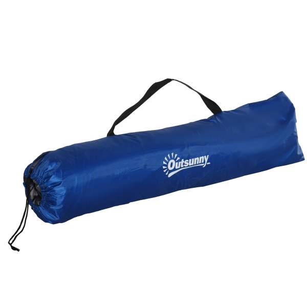 Outsunny Tenda de Praia Dobrável Tenda de Campismo Pop-up para 1-2 Pessoas com Bolsa de Transporte 220x173x120 cm Azul Escuro - Image 9