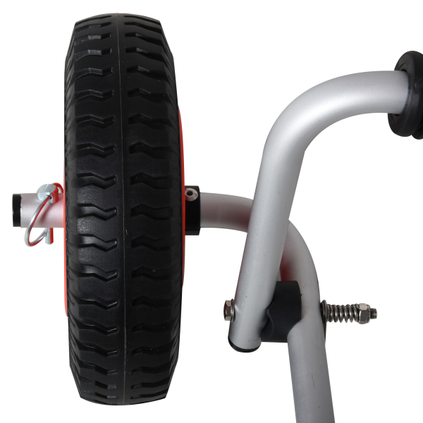 HOMCOM Carrinho de transporte dobrável para caiaque carga 75 kg de alumínio ajuste universal com rodas para barco canoa 57,5x33x24 cm prata - Image 9