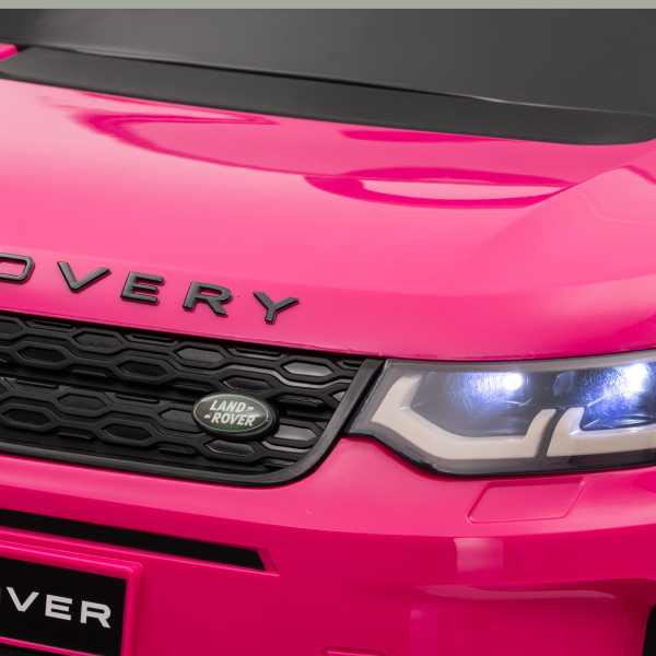 AIYAPLAY Carro Elétrico para Crianças com Licença Land Rover Discovery Sport Bateria 12V Faróis Buzina e Música 106x65,5x51 cm Rosa - Image 8