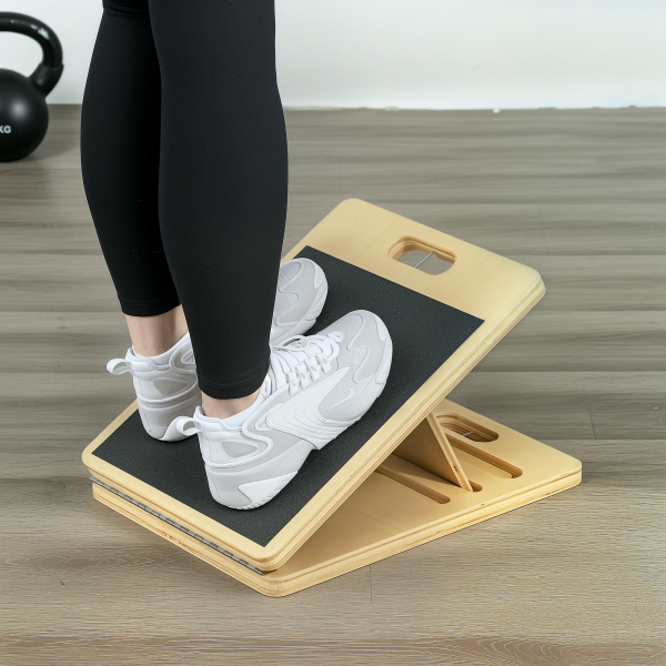 SPORTNOW Barra de Pilates com 6 Faixas Elásticas Tábua Inclinada Ajustável para Treino de Corpo Inteiro em Casa 90x33x3 cm Cinza - Image 9