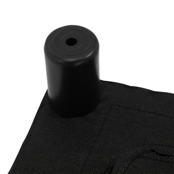 HOMCOM Apoio para os Pés Octomano Banco Pequeno Estofado em Pele Sintética com Assento Acolchoado e Pés de Plástico 40x30x24 cm Branco - Image 9