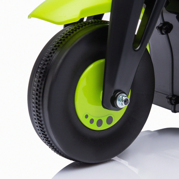 AIYAPLAY Mota Elétrica para Crianças Mota a Bateria 6V com Função de Bolhas Farol Música Motocicleta para Crianças com Velocidade 3km/h Carga 30 kg Verde - Image 8