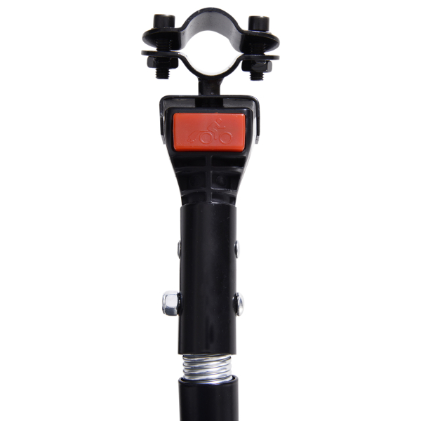 HOMCOM Reboque de Carga para Bicicleta Carrinho Dobrável para Bicicleta com 2 Rodas Refletores Carga 40 kg 155x71,5x77 cm Preto - Image 7