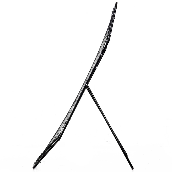 HOMCOM Rede de Beisebol Rede para Prática de Beisebol e Softbol com Estrutura Metálica e Ganchos 123x90x174 cm Preto - Image 9