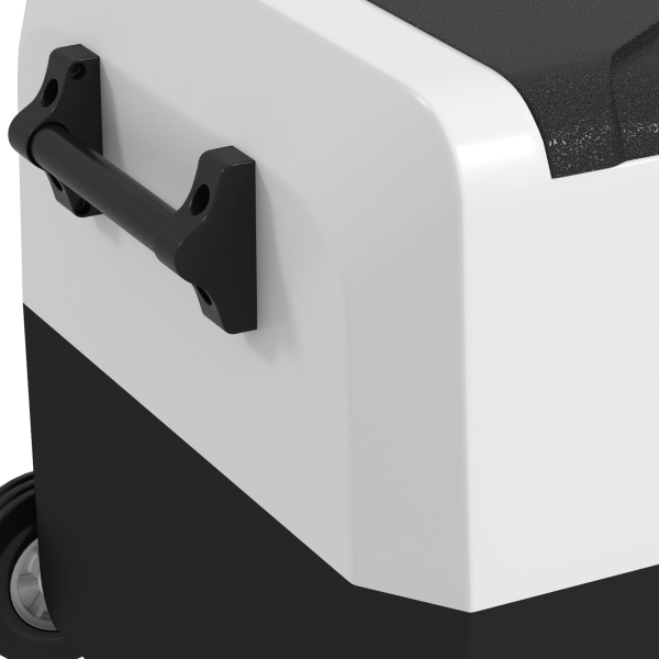 HOMCOM Geleira Elétrica de Compressor Portátil 30,5L para Carro -20℃ a 20℃ com 2 Rodas Alças e Congelador 56,8x33x26,2 cm Preto - Image 9