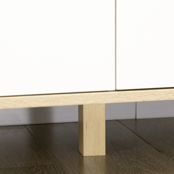 HOMCOM Cómoda com 6 Gavetas e Pés Elevados Cómoda para Dormitório Estilo Moderno Anti-Tombo 120x40x76cm Madeira e Branco - Image 9