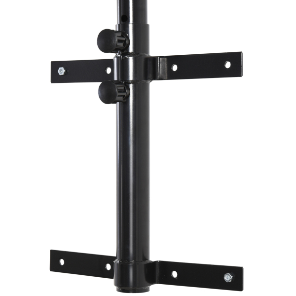 HOMCOM Suporte para Saco de Boxe Regulável Suporte para Boxe de Parede Carga Máxima 100kg 60-88x40x63 cm Preto - Image 9