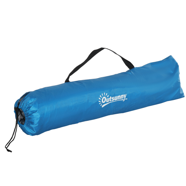Outsunny Tenda de Praia Dobrável Tenda de Praia Pop-up 1-2 Pessoas com 2 Portas 2 Janelas e Bolsa de Transporte 220x173x120 cm Azul - Image 8