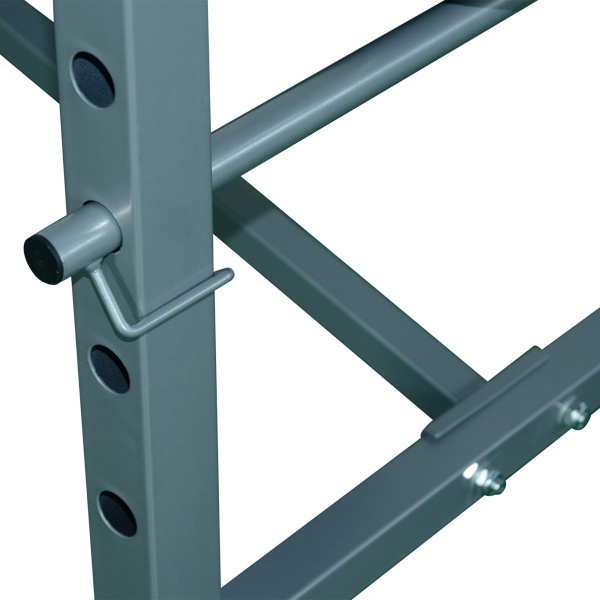 HOMCOM Banco de Musculação máquina de fitness com encosto ajustável 165x68x114cm Preto - Image 8