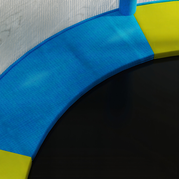 AIYAPLAY Trampolim para Crianças Ø140x190 cm com Rede de Segurança Barras Acolchoadas Carga 45 kg para Interior Multicolor - Image 8