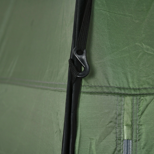 Outsunny Tenda de Duche Tenda de Privacidade Portátil com 1 Gancho Bolso Bolsa de Transporte e UV20+ 126x124x189 cm Verde - Image 9